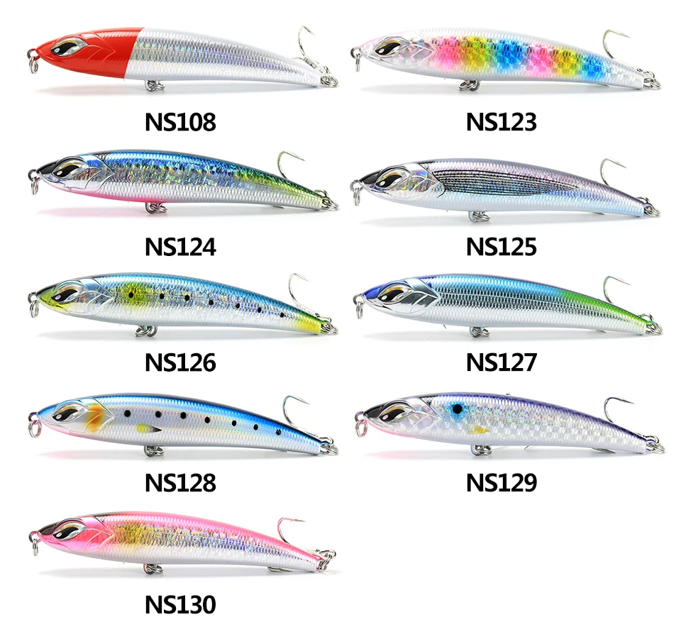 Popper Lures Fishing Sea Saltwater Floating ABS, Various, Various, Plastic Popper Lure - view 20