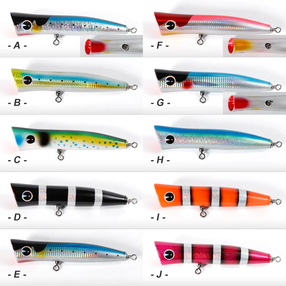 NOEBY OEM ODM GT Popper Tuna Wooden Popper Lure - view 12