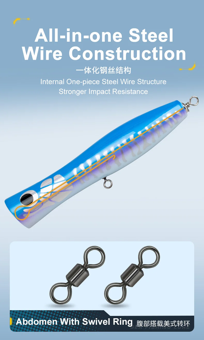 WD130 21 9cm 120g Cheery XX Wooden Lure Kit - view 11