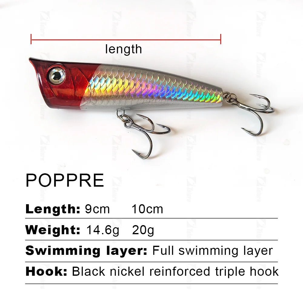 Fishing Popper Big Mouth Minnow Pencil ABS Popper Lure - view 4