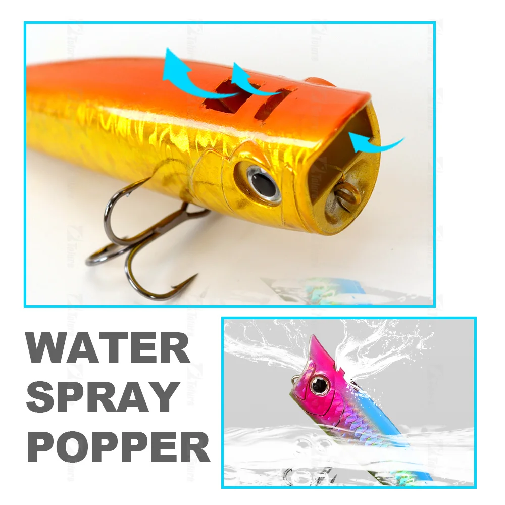 Fishing Popper Big Mouth Minnow Pencil ABS Popper Lure - view 5