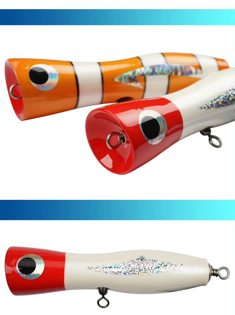 70g Hot Selling Popper Wooden Lure Wooden Popper Lure - view 9