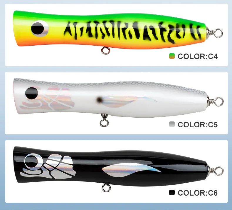 CHEERY WD130 21 9cm 120g Topwater Wooden Popper Lure - view 11