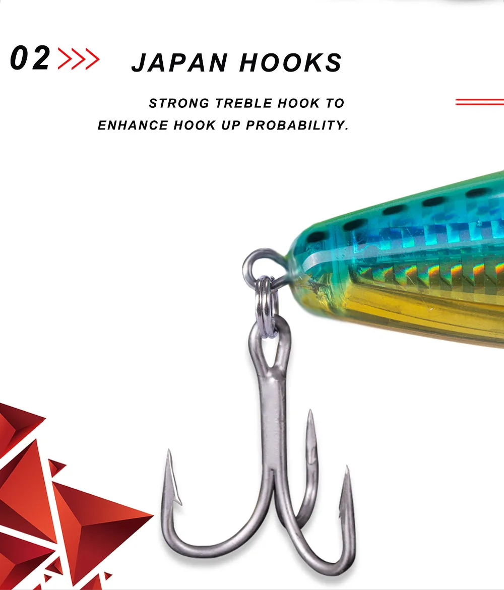 CHEERY High Quality New Arrival 120mm Stainless Steel, ABS Hard Lure - view 10