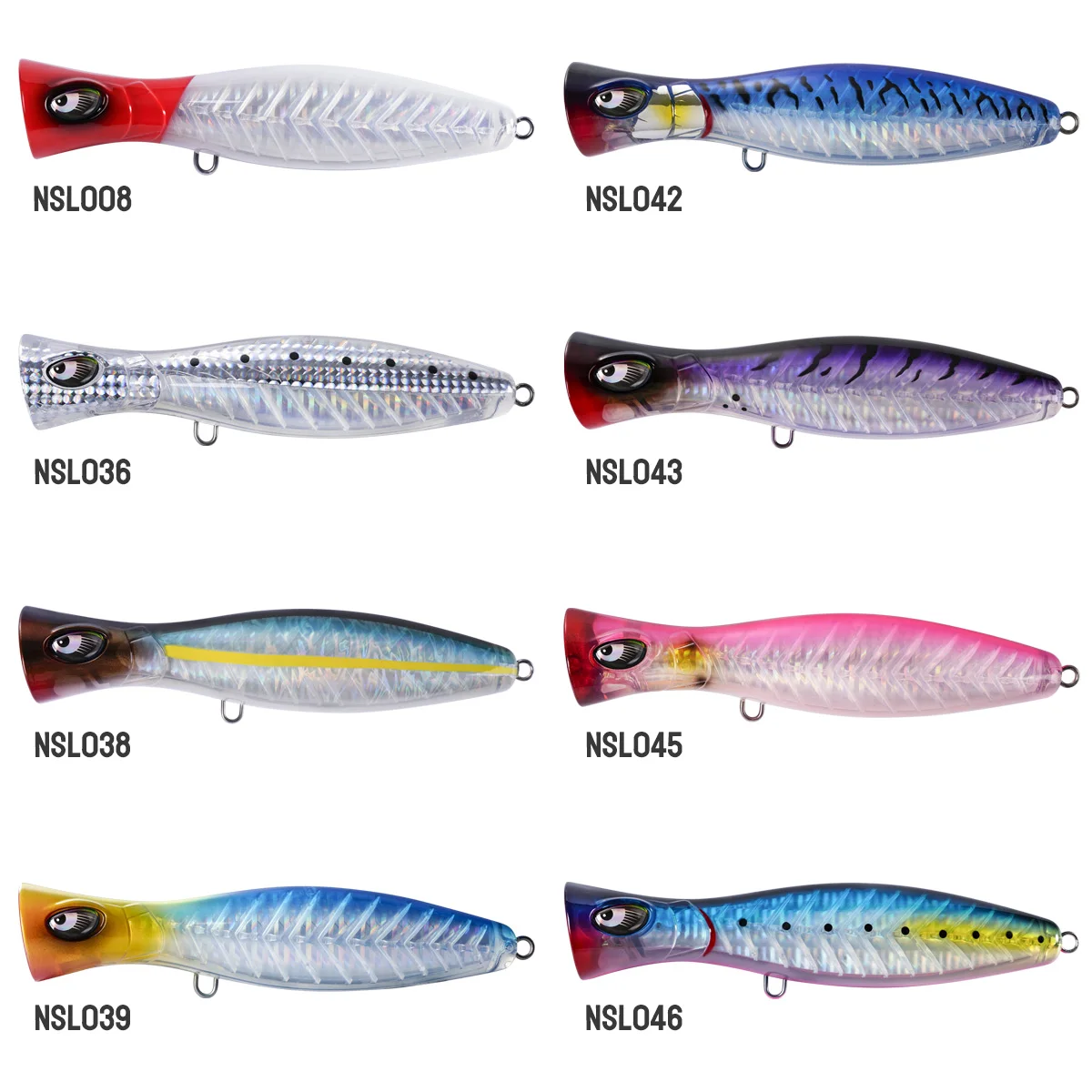 Fishing Sea Saltwater Floating Lure Bodies Stainless Steel Popper Lure - view 2