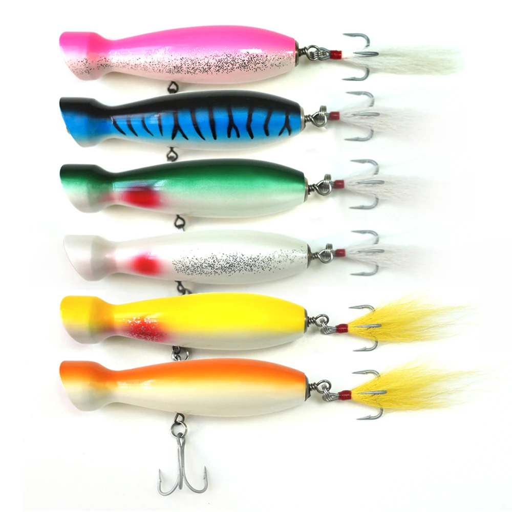 Cheery 40g Popper Swim Bait Saltwater Wood Popper Lure - view 7
