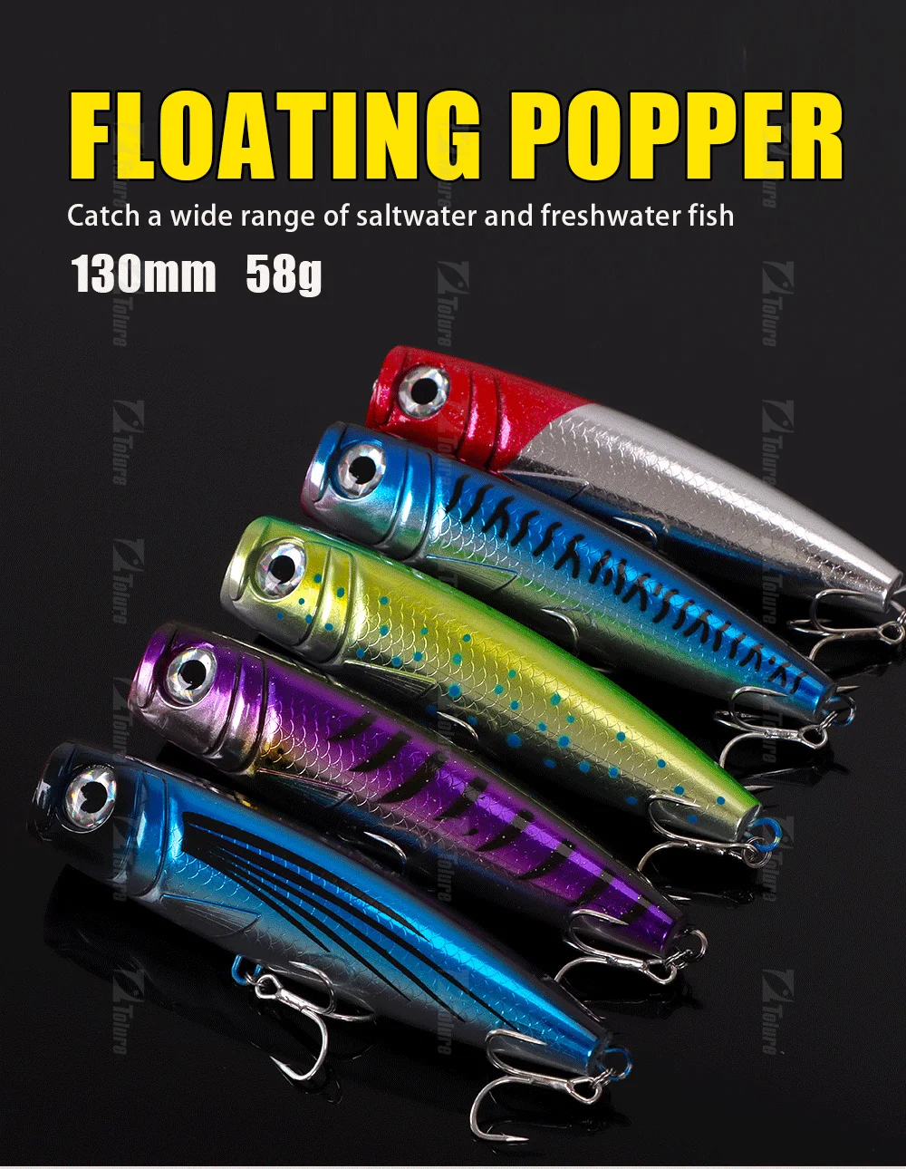 HOT Sale Best Popper Fishing Lures Plastic Popper Lure - view 7