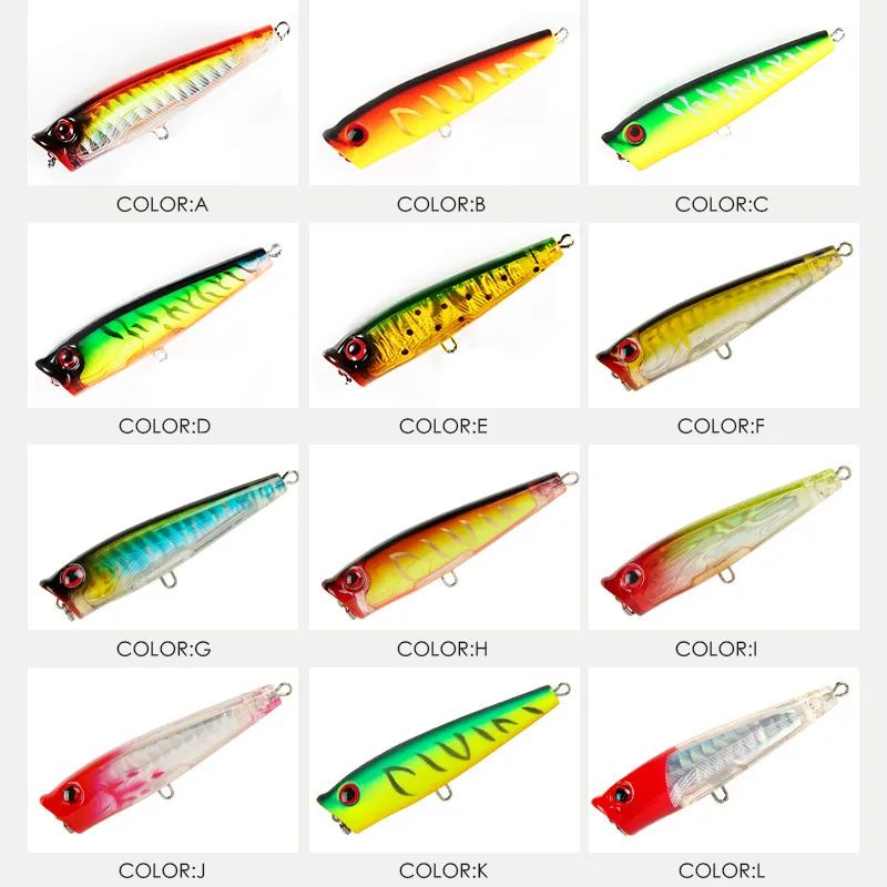 Top Water Popper Floating Fishing Lure Silicone Multi-Species Lure - view 5