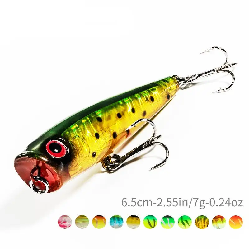 Top Water Popper Floating Fishing Lure Silicone Multi-Species Lure - view 6