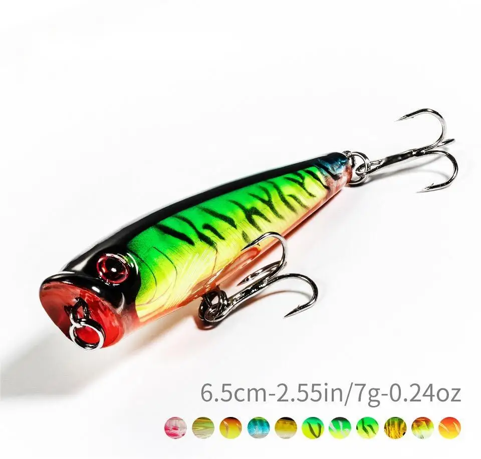 Top Water Popper Floating Fishing Lure Silicone Multi-Species Lure - view 7