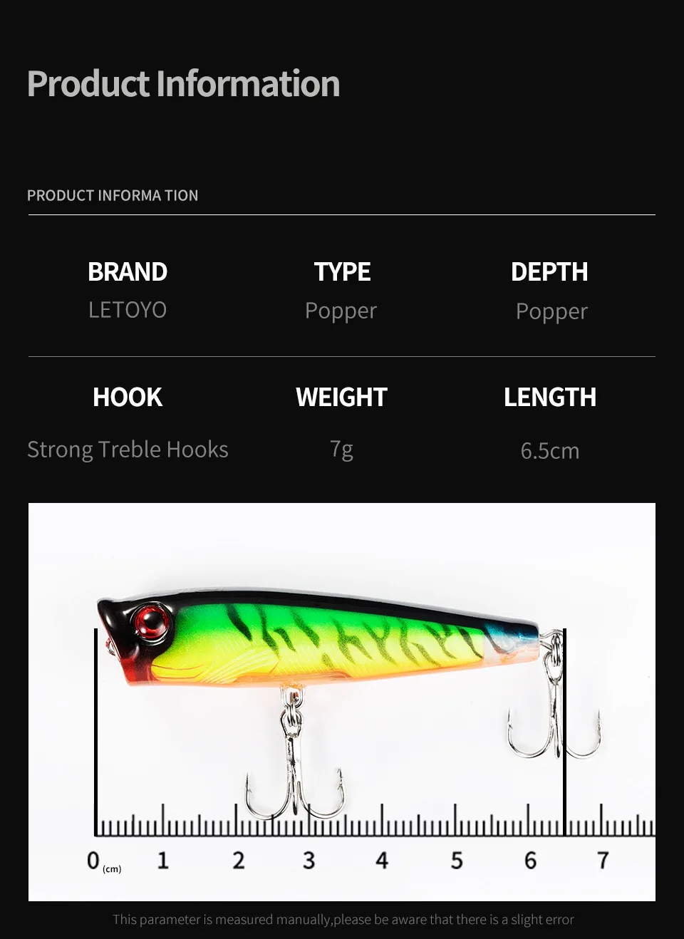 Top Water Popper Floating Fishing Lure Silicone Multi-Species Lure - view 8