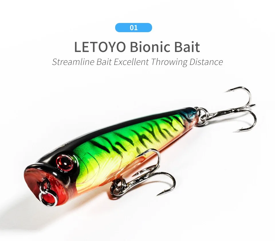 Top Water Popper Floating Fishing Lure Silicone Multi-Species Lure - view 9