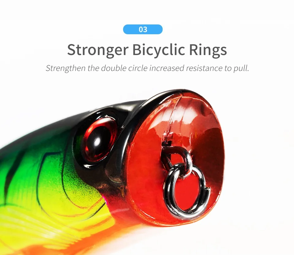 Top Water Popper Floating Fishing Lure Silicone Multi-Species Lure - view 11
