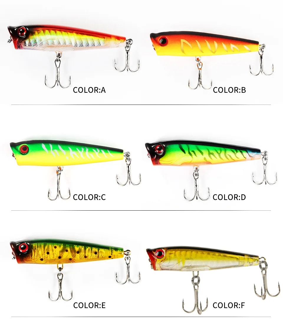 Top Water Popper Floating Fishing Lure Silicone Multi-Species Lure - view 14