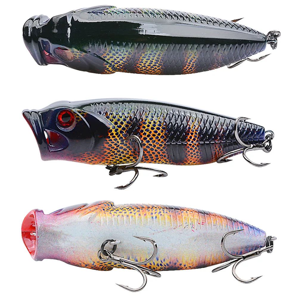 Cheery 80mm 14g Treble Hook Lifelike ABS Popper Lure - view 2