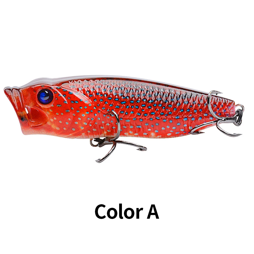 Cheery 80mm 14g Treble Hook Lifelike ABS Popper Lure - view 10