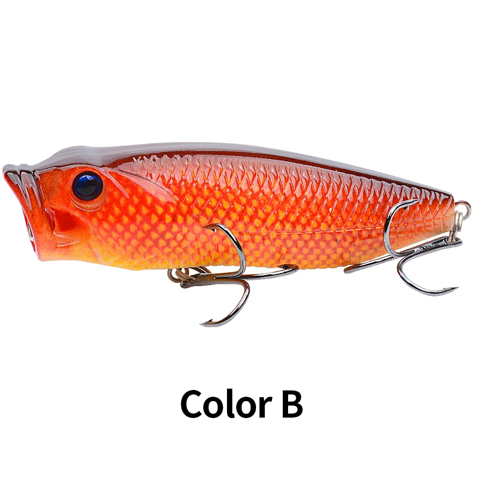 Cheery 80mm 14g Treble Hook Lifelike ABS Popper Lure - view 11