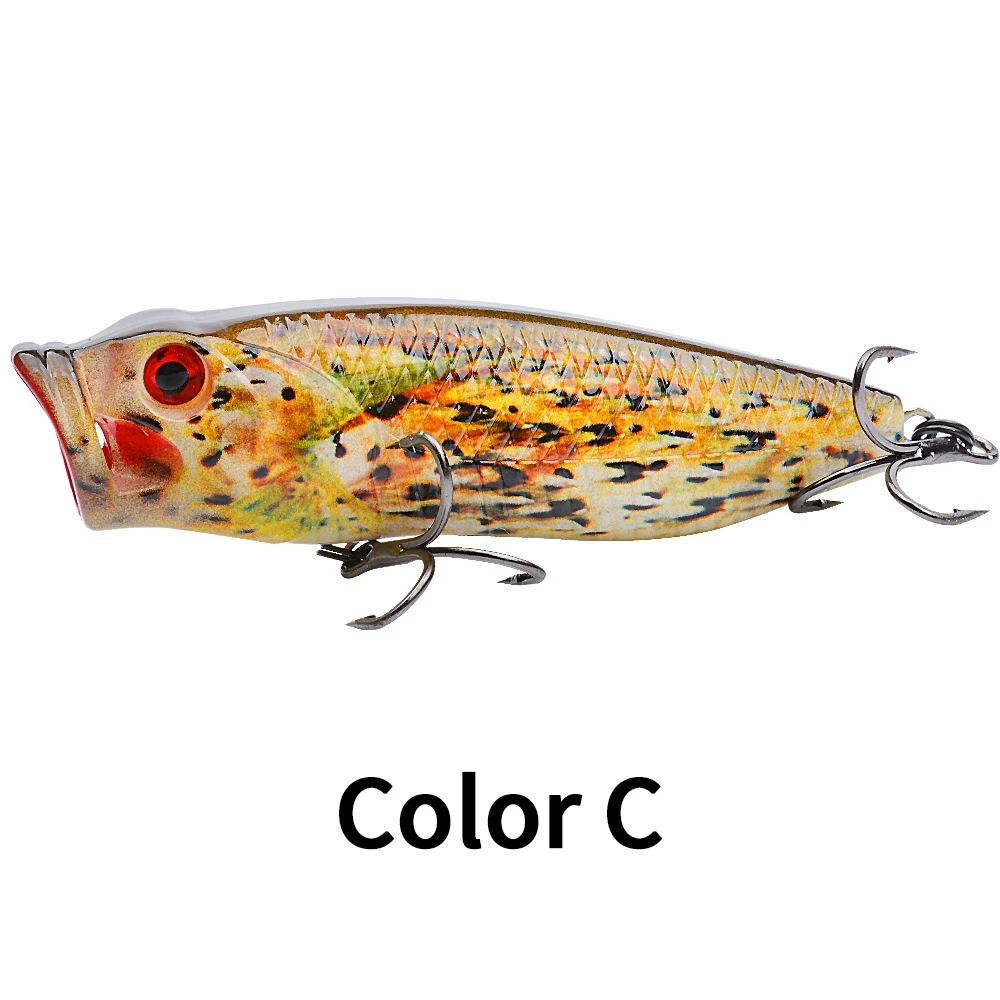 Cheery 80mm 14g Treble Hook Lifelike ABS Popper Lure - view 12