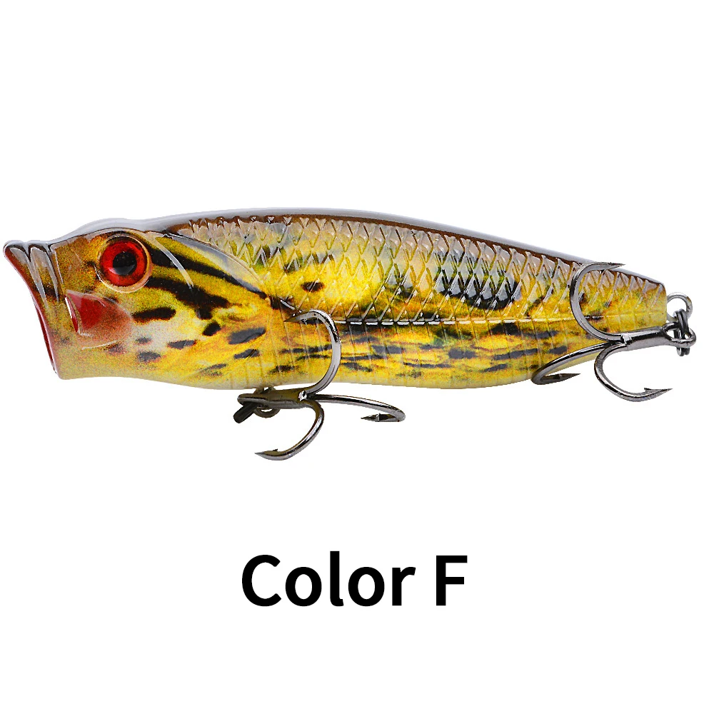Cheery 80mm 14g Treble Hook Lifelike ABS Popper Lure - view 15