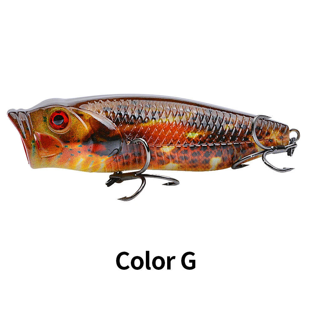 Cheery 80mm 14g Treble Hook Lifelike ABS Popper Lure - view 16