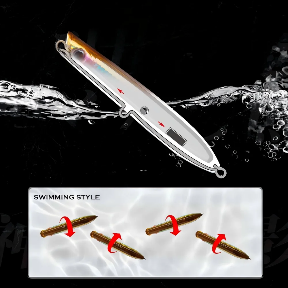 Cheery Hunter 130mm 30g Top Water ABSPlastic Hard Lure - view 4