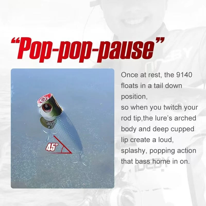 CHEERY High Quality Popper Lure Topwater ABS Popper Lure - view 5