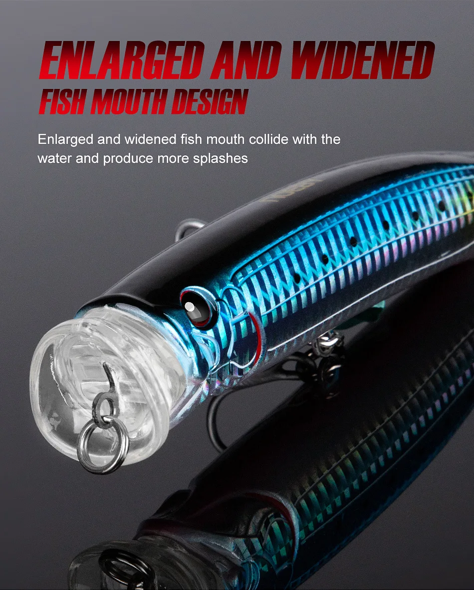 CHEERY Feed Popper Topwater 100mm20g 120mm29g ABS Popper Lure - view 5
