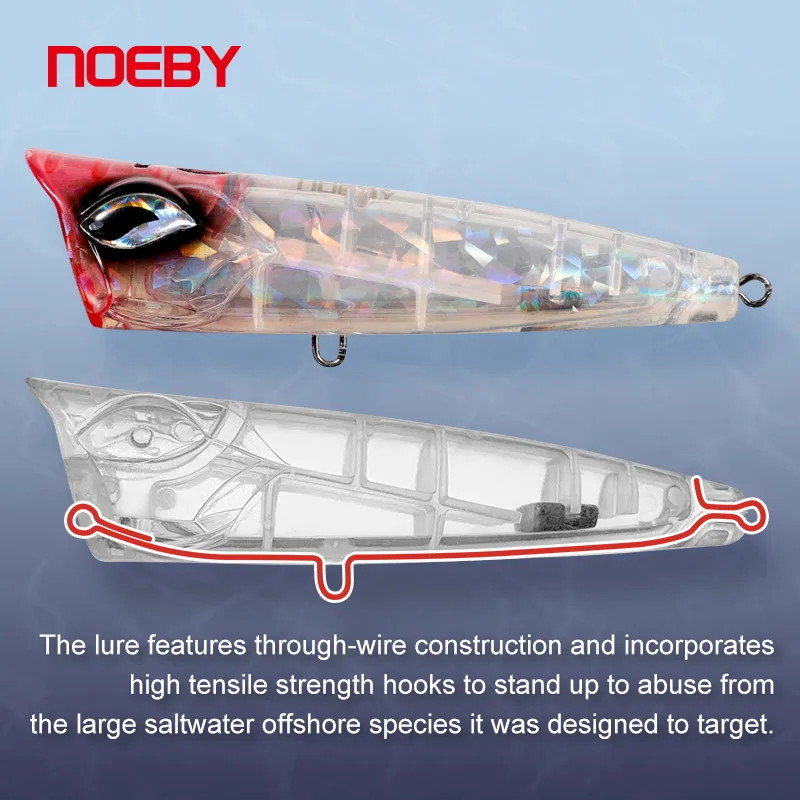 CHEERY 3 Sizes Stock Popper Lure ABS, Metal Popper Lure - view 8