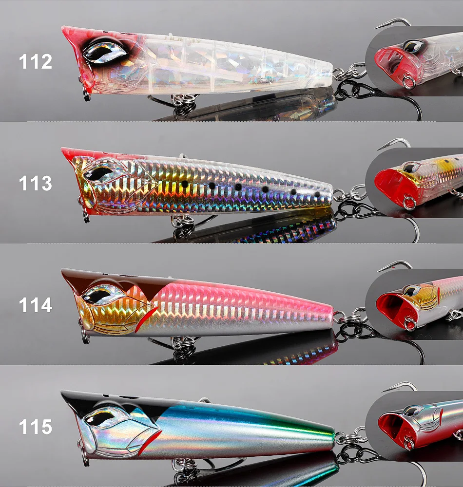 CHEERY 3 Sizes Stock Popper Lure ABS, Metal Popper Lure - view 12