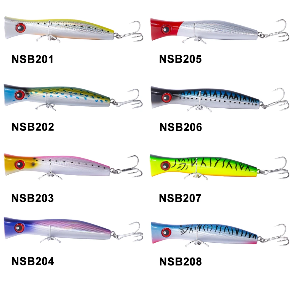 CHEERY Surf Fishing Poppers GT Tuna Acero inoxidable, ABS, Plástico Hard Lure - view 6