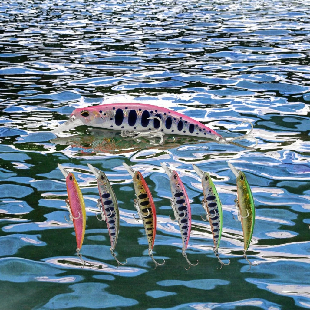 Wholesale 12g 80mm Sinking Minnow Fishing ABS Various - view 8