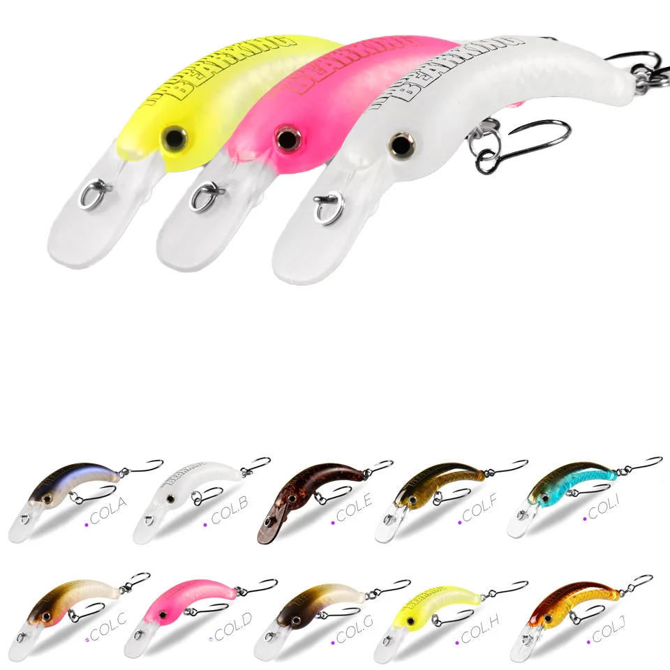 Wholesale MI007 6cm 9 8g Printed Various, Plastic Hard Lure - view 8