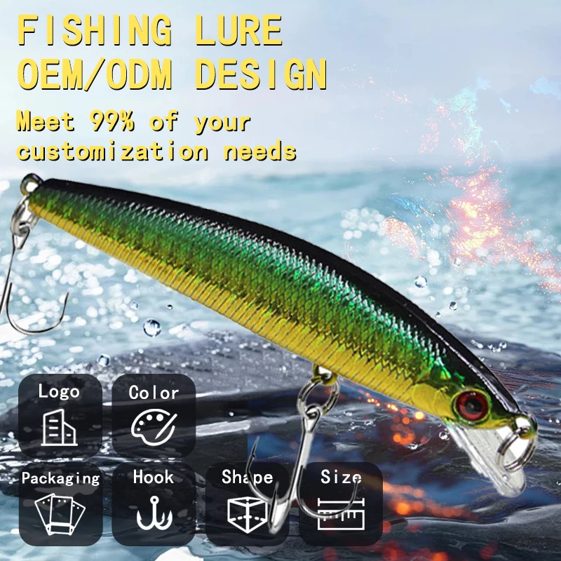 LURE Manufacturer 7 5g Floating Minnow Plastic Minnow Lure, Jerkbait - view 9