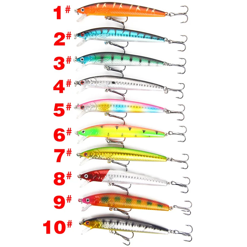 10cm 9g ABS Ringing Bead Hard ABS Minnow Lure - view 7