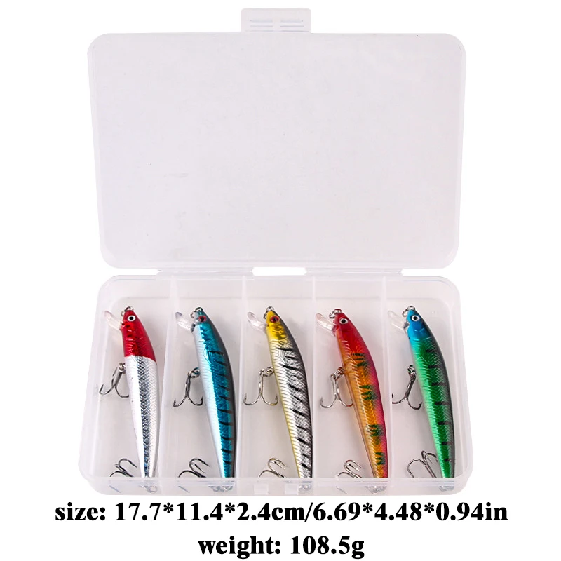 10cm 9g ABS Ringing Bead Hard ABS Minnow Lure - view 11