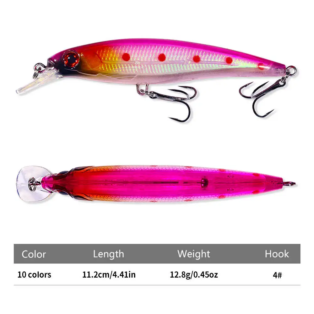 CHEERY 11cm 13 4g Bionic Minnow ABS, Plastic Minnow Lure - view 8