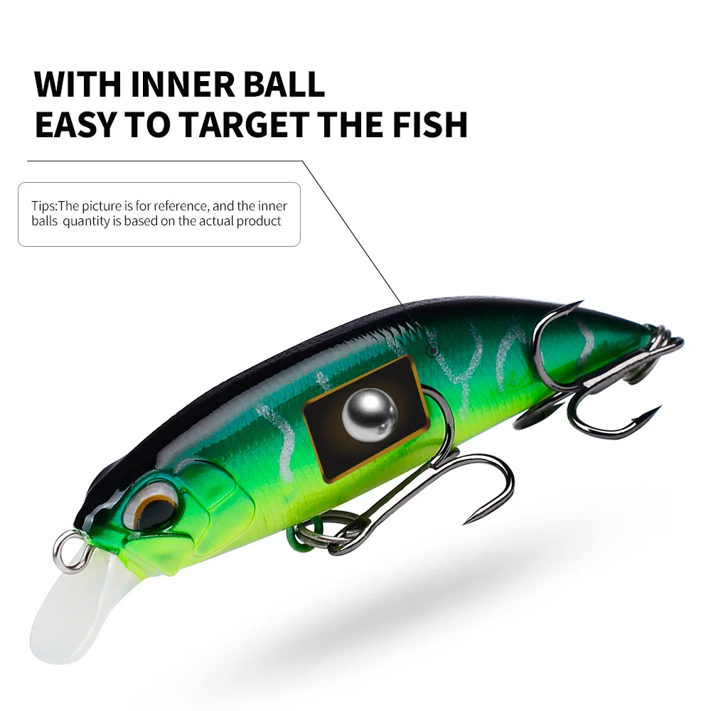 Hot Sale 5cm 7cm Sinking Minnow Stainless Steel, ABS, Plastic Lure Accessories - view 10