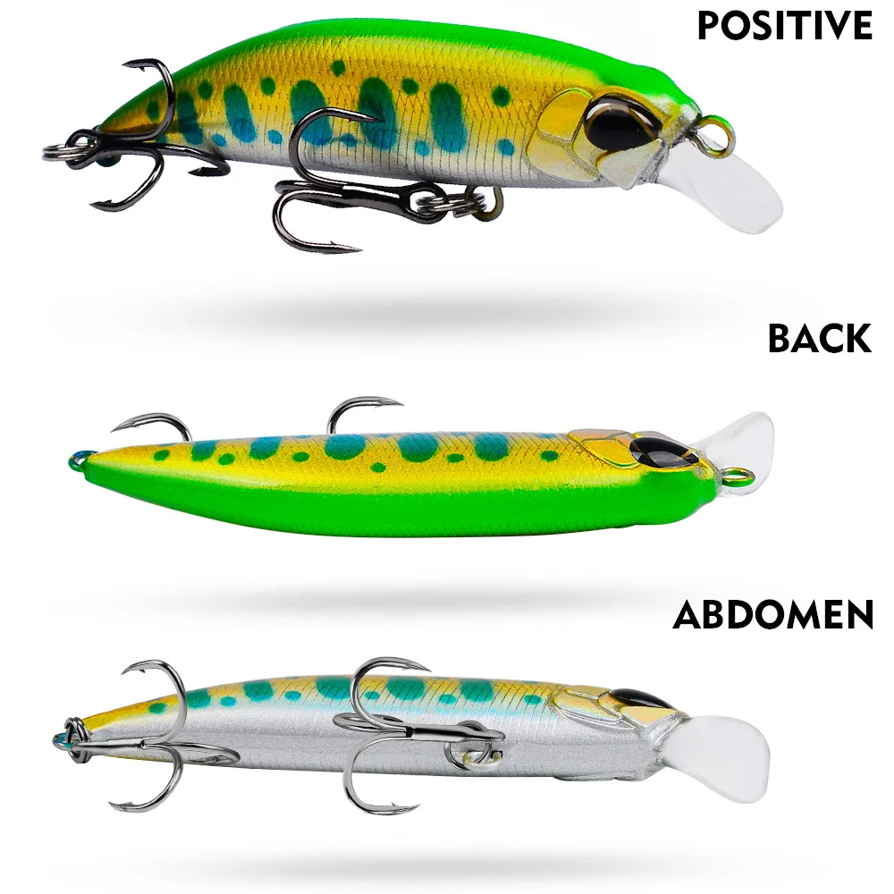 Hot Sale 5cm 7cm Sinking Minnow Stainless Steel, ABS, Plastic Lure Accessories - view 13