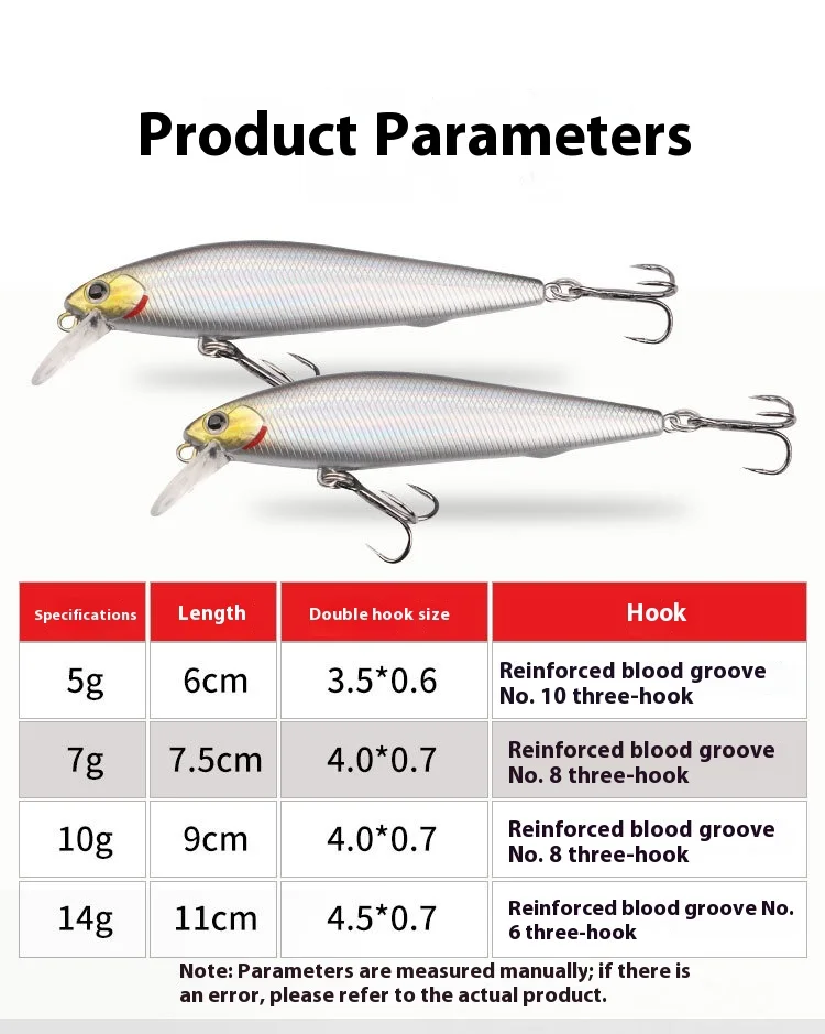 Silver 50mm Plastic Micro Lure Minnow Plastic Lure Accessories - view 7