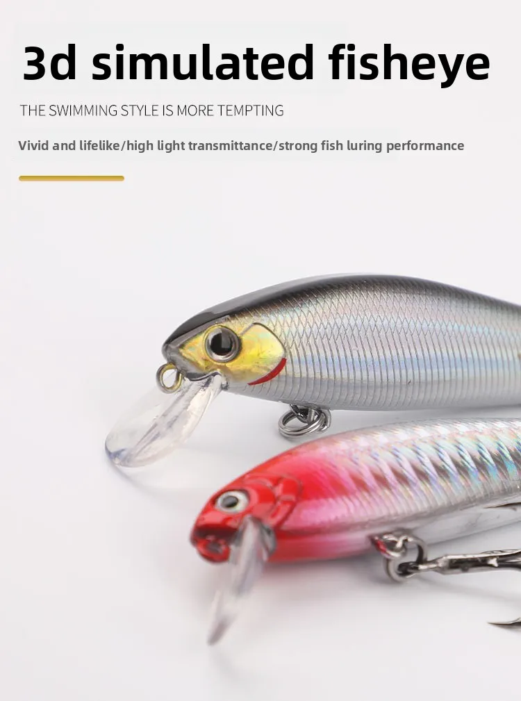 Silver 50mm Plastic Micro Lure Minnow Plastic Lure Accessories - view 9