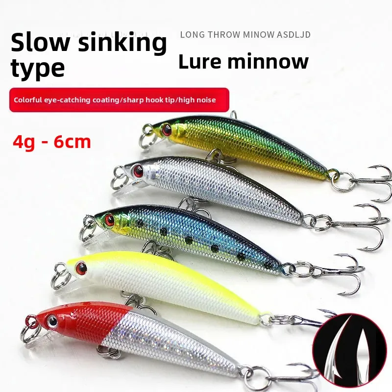 6cm 4g Slow Sinking Micro Plastic Plastic Lure Accessories - view 5