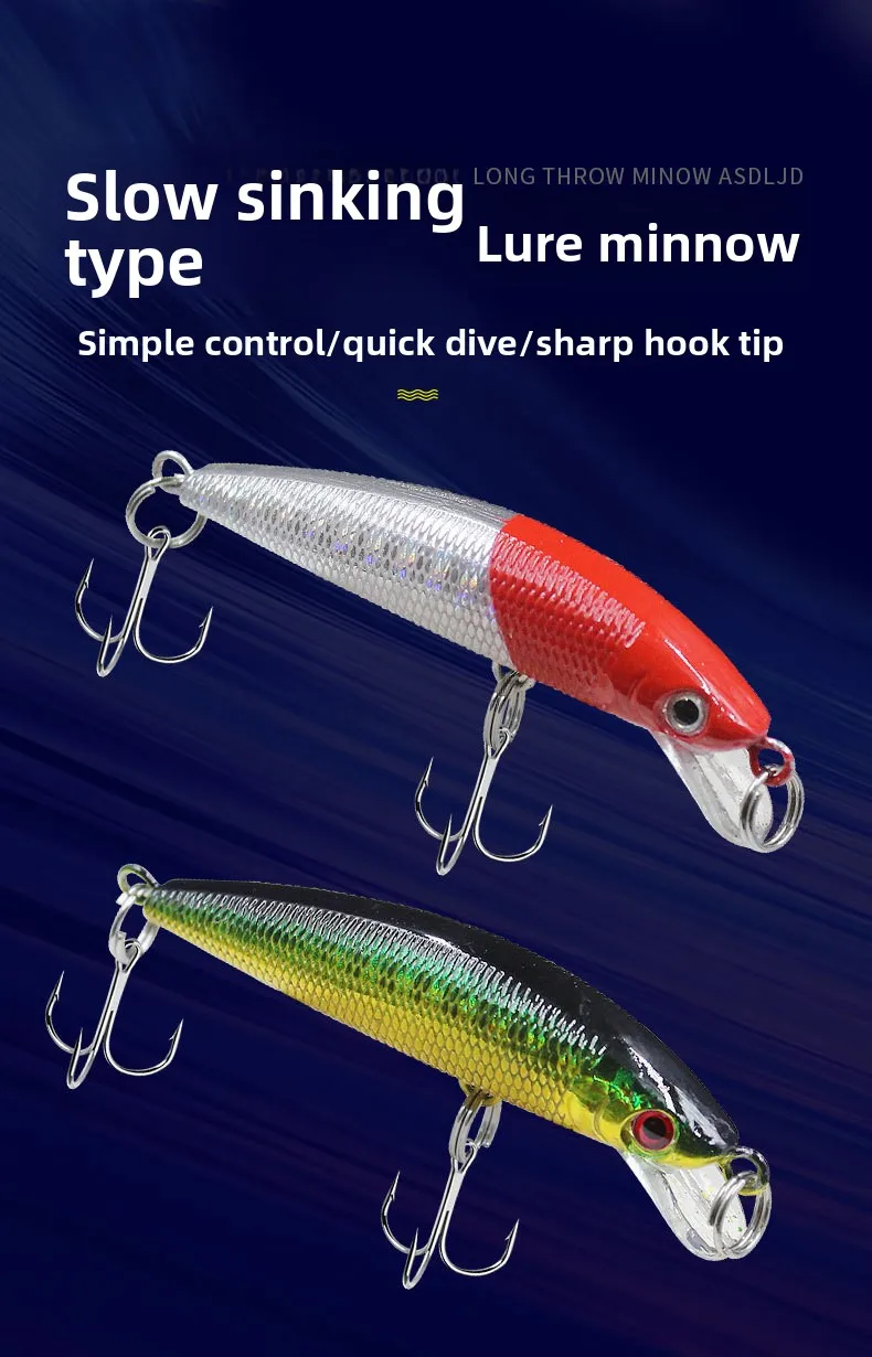 6cm 4g Slow Sinking Micro Plastic Plastic Lure Accessories - view 7