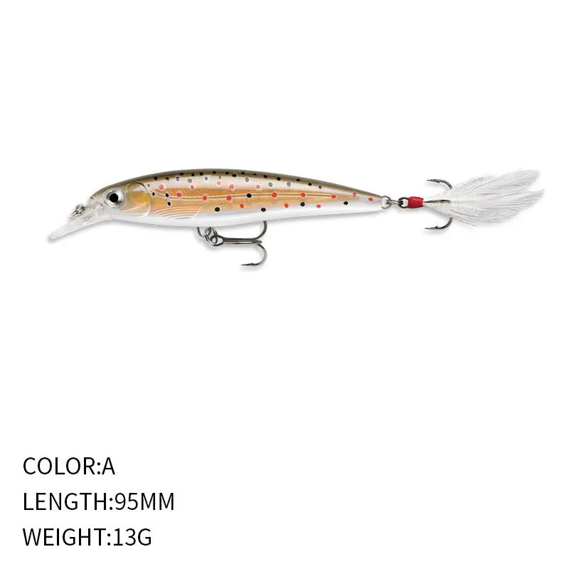Luya Bait 95mm 13g Bait Floating Plastic Minnow Lure - view 3