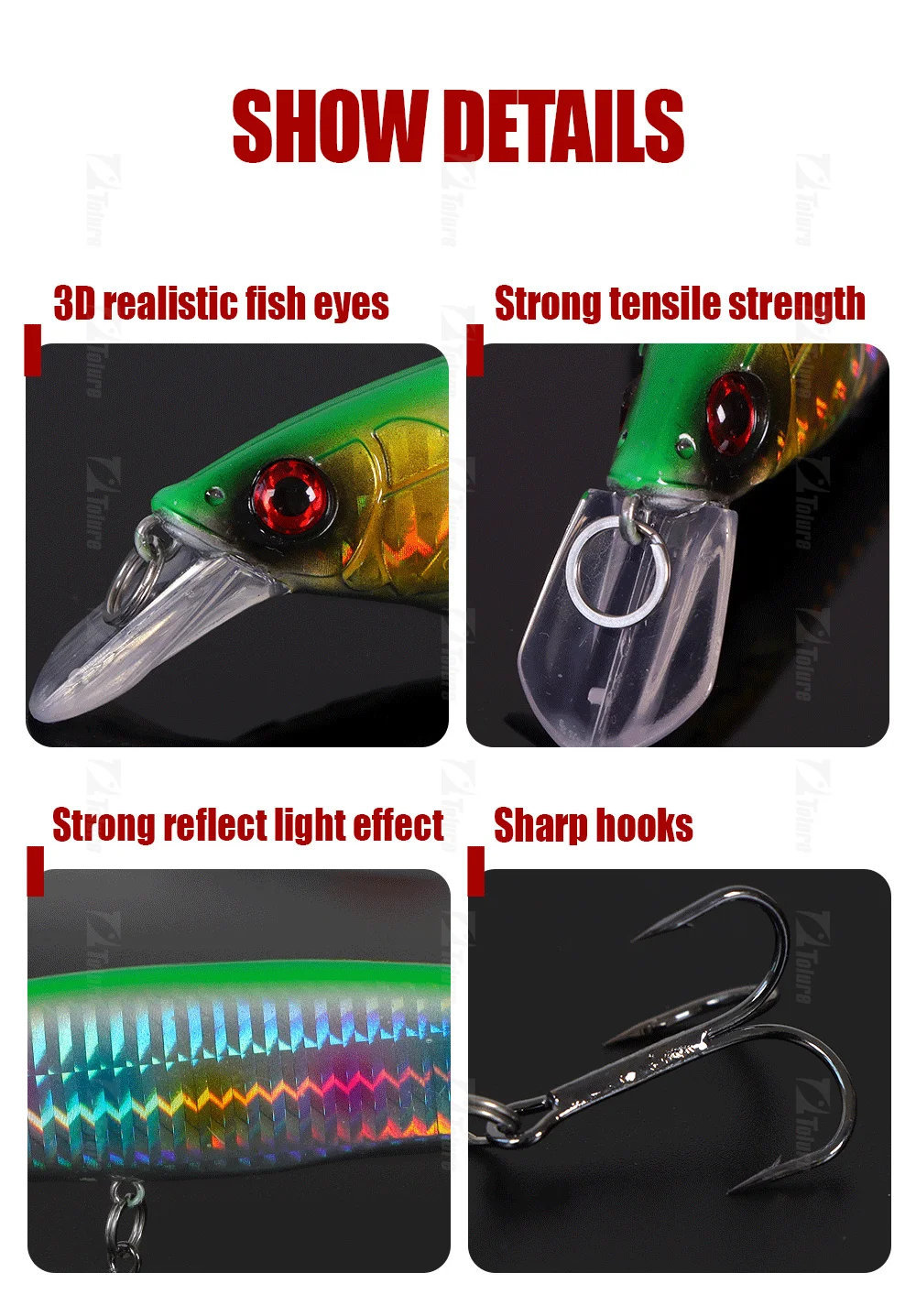 Cheery 30g 160mm ABS Plastic Artificial Plástico Hard Lure - view 6