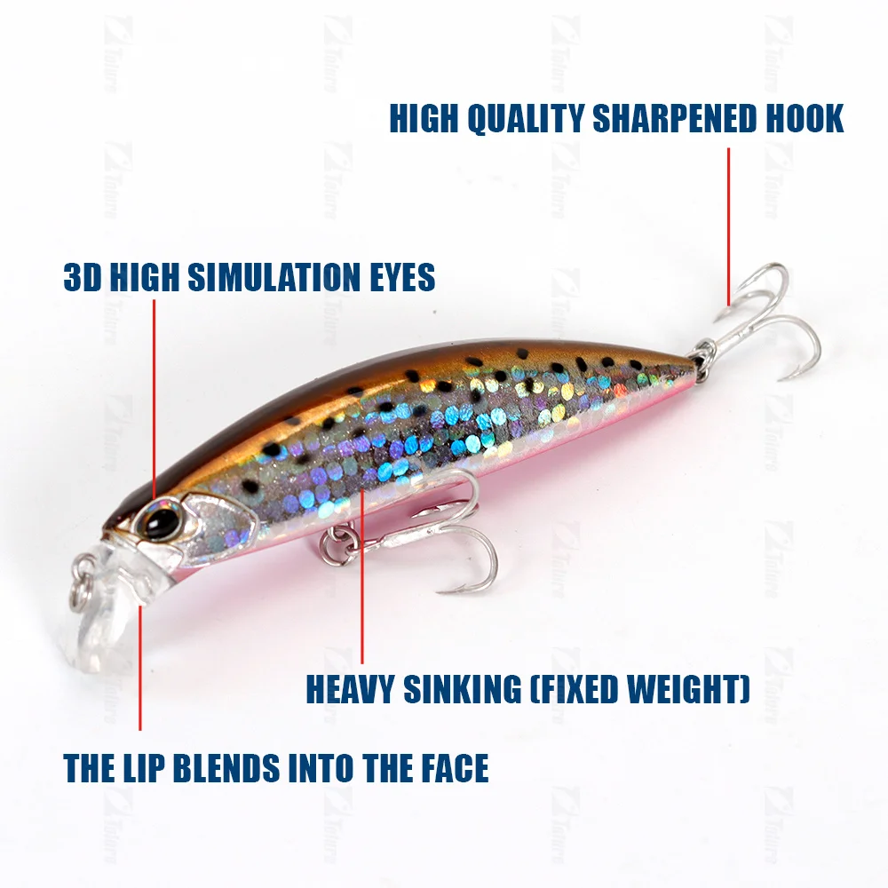 Sinking Lure Saltwater Fishing 95mm 30g Plastic Minnow Lure - view 4