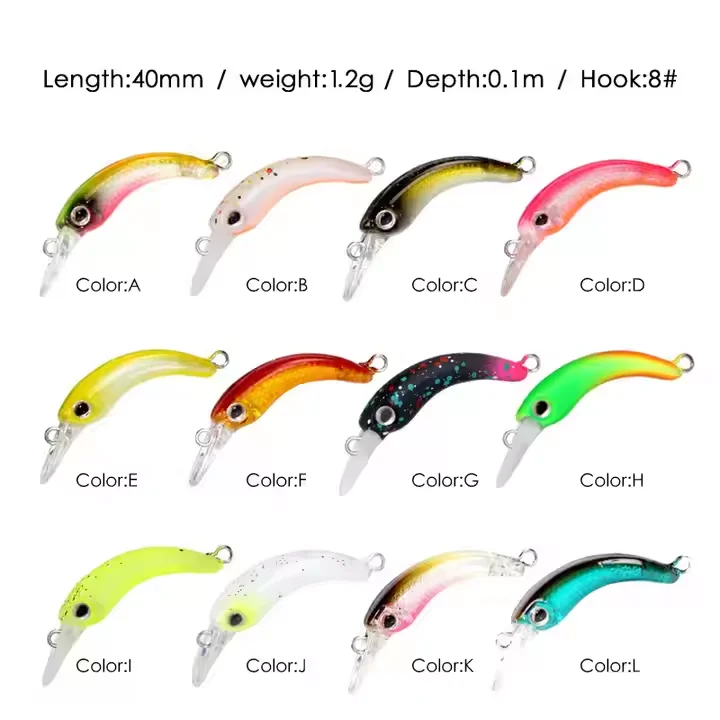 New 1 2g 4cm Mini Floating ABS Various - view 3