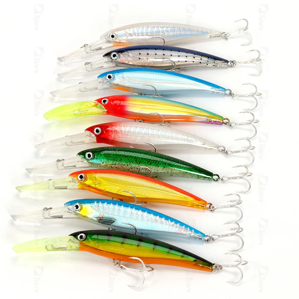 New Design Long Tongue 160mm 72 Plastic Minnow Lure - view 6