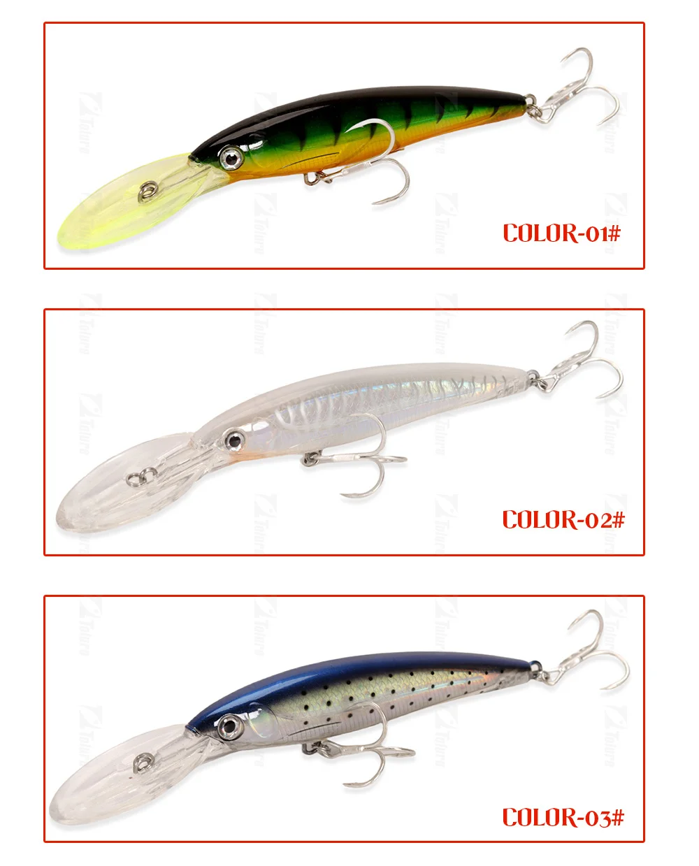 New Design Long Tongue 160mm 72 Plastic Minnow Lure - view 9