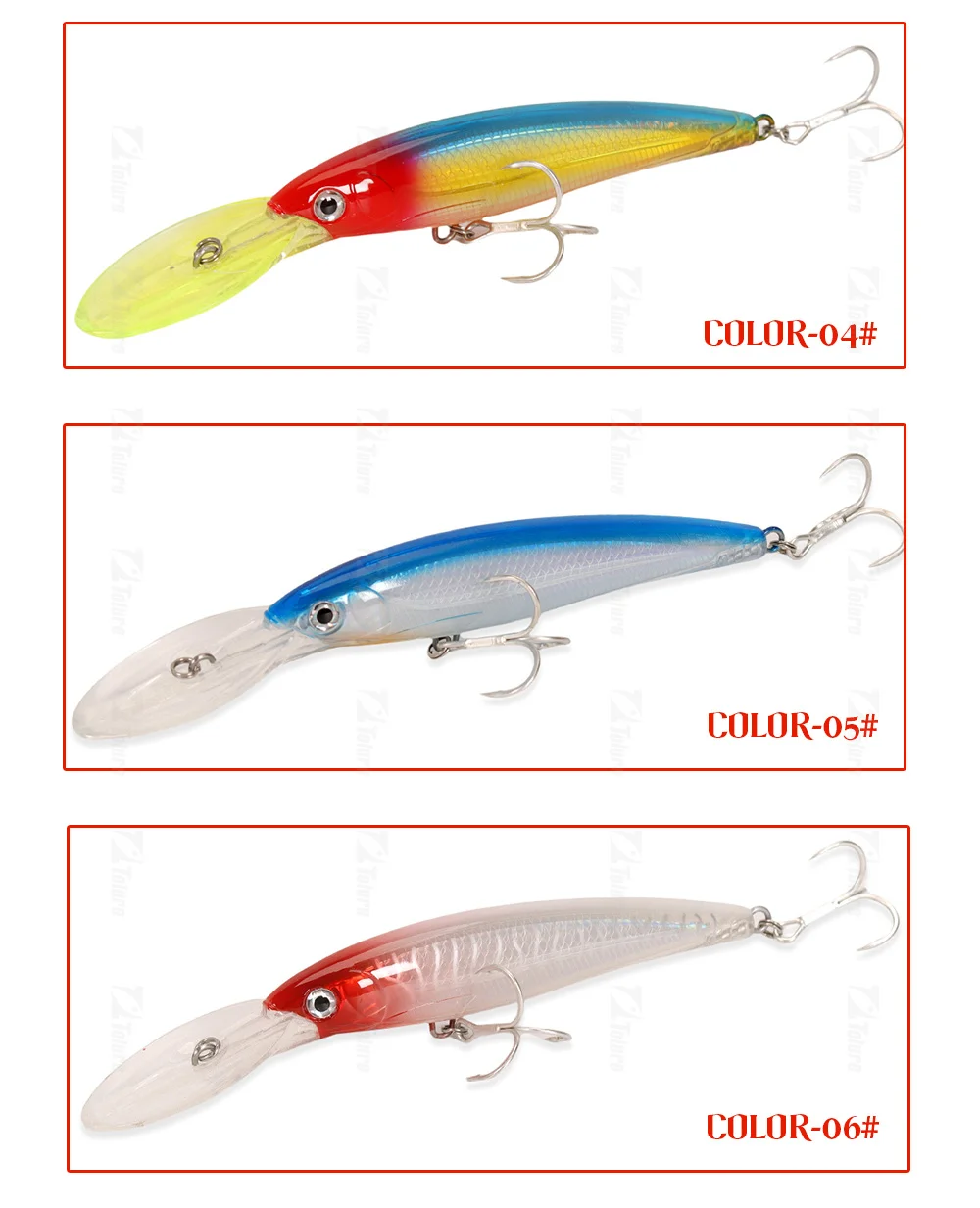 New Design Long Tongue 160mm 72 Plastic Minnow Lure - view 10