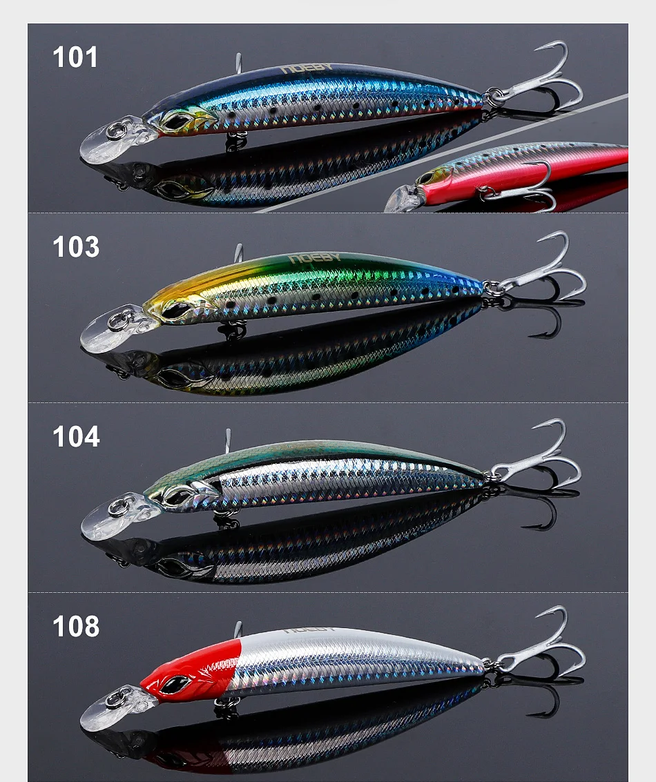 CHEERY Sinking 110mm 19g Minnow Lure ABSPlastic Lure - view 10